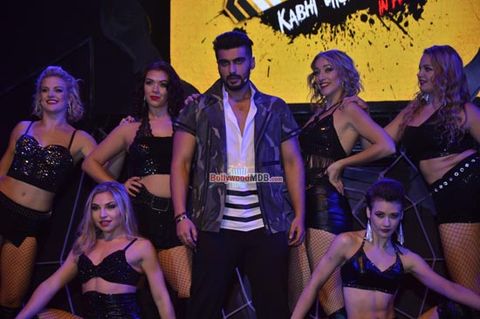 Arjun Kapoor along with Celeb Contestants at the launch of 'Khatron Ke Khiladi' new season