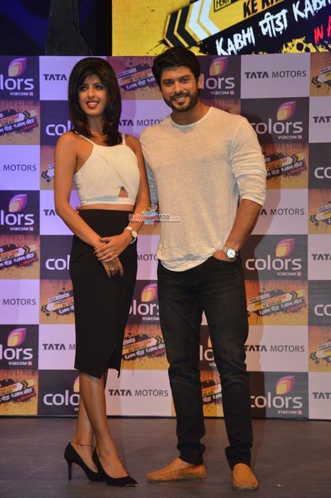 Arjun Kapoor along with Celeb Contestants at the launch of 'Khatron Ke Khiladi' new season