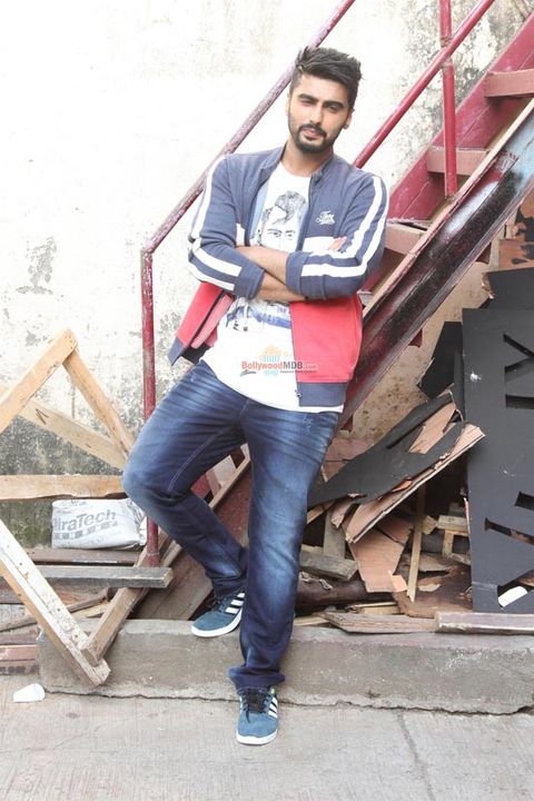 Arjun Kapoor Snapped on the Sets Shooting for a TV Commercial