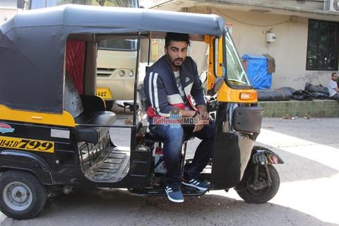 Arjun Kapoor Snapped on the Sets Shooting for a TV Commercial