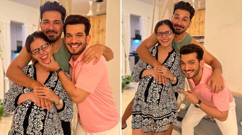   Arjun Bijlani Shares Pics With Parents-To-Be Rubina Dilaik And Abhinav Shukla 