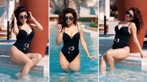 Avneet Kaur's spectacular hot and bold look in a Monochrome black bikini sure to turn heads