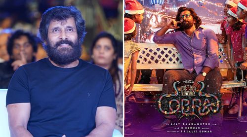 Chiyaan Vikram looks handsome at a recent audio launch; Laughs about his health rumours and clarifies that he is fine