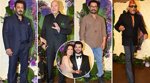 Karan Deol-Drisha Acharya Reception: Salman Khan, Prem Chopra, Aamir Khan, Jackie Shroff And Others Grace The Ceremony; Check Out The FIRST PICTURES Of The Newly Weds!