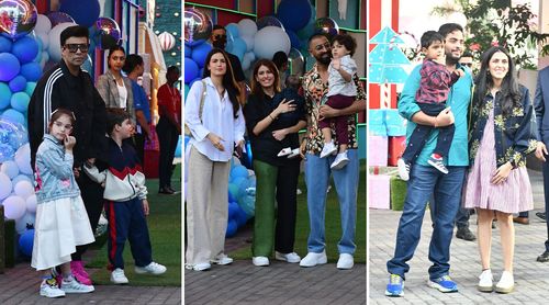 Karan Johar to Natasa Stankovic, Celebs with their kids attended Akash Ambani’s son Prithvi Ambani’s BIRTHDAY BASH