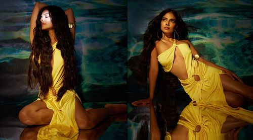 Malavika Mohanan is a yellow mermaid in this stunning outfit! See pics here