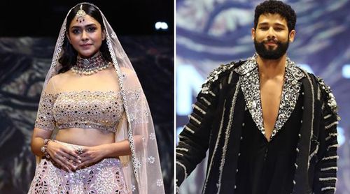 Mrunal Thakur and Siddhant Chaturvedi walk on the ramp for Abu Jani-Sandeep Khosla; PICS!