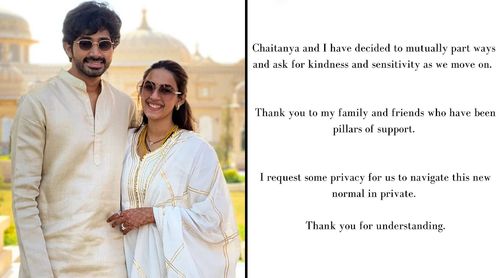 Niharika Konidela Shares A Post On Instagram As She OFFICIALLY Parts Ways With Husband Chaitanya JV (View)