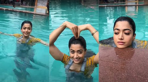 Rashmika Mandanna is winning hearts with her cute video in the pool: Says 'she is a water baby'
