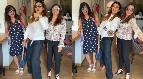 Raveena Tandon sings mere dost bhi 90s Neelam Kothari and Anita Loomba, gets a reaction from Madhuri