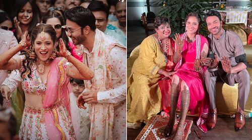 Ankita Lokhande and Vicky Jain kick-start their pre-wedding festivities with Mehendi