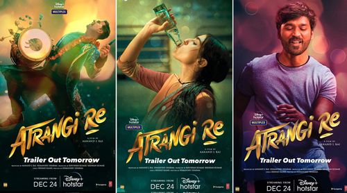 Akshay Kumar, Sara Ali Khan and Dhanush’s Atrangi Re to premiere on Disney+ Hotstar