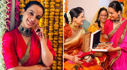 Kangana Ranaut Gives A Sneak Peek Into Her Sister-In-Law Ritu’s Godbharai; Shares Her Excitement To Become ‘Bua’ (View PICS)