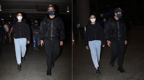 Rakul Preet Singh and Jackky Bhagnani spotted at airport as they return from New Year vacation