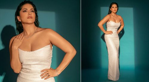 Sunny Leone graces the award night dressed like the fashionista that she is