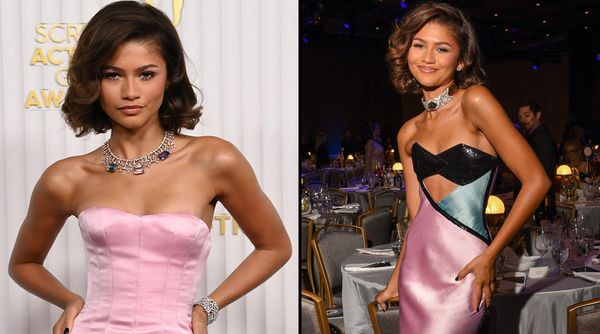 Zendaya blooms in pink gown on the 2023 SAG Awards red carpet