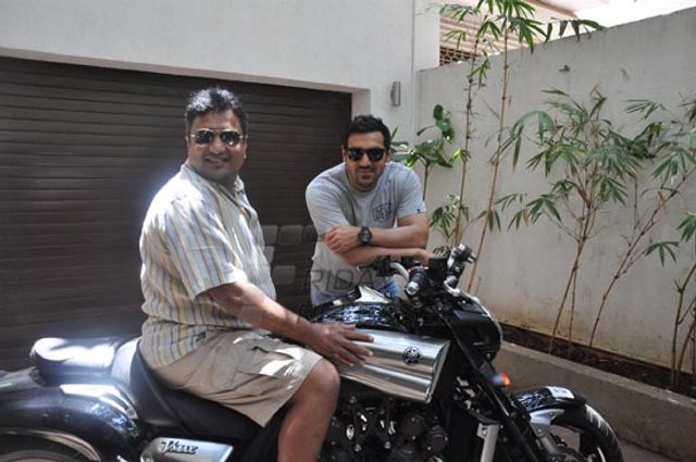 John Abraham gifts Sanjay Gupta Yamaha V Max bike for success of SHOOTOUT AT WADALA