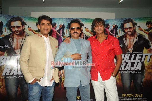Gulshan Grover, Ravi Kishan, Chunky Pandey at film BULLETT RAJA press meet