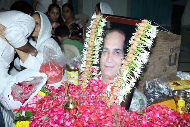 Bollywood Celebs at the prayer meet of late actor Dharmesh Tiwari
