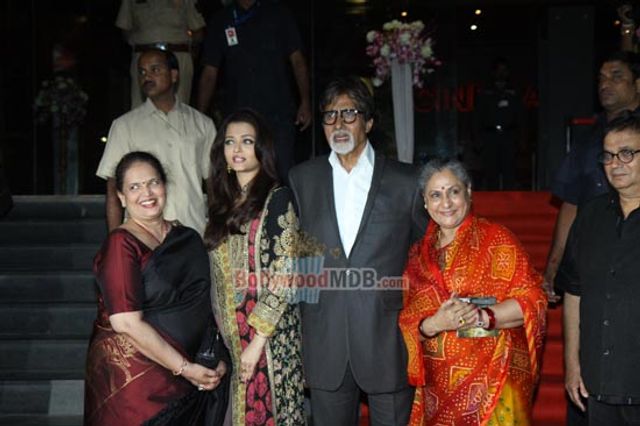 Amitabh Bachchan with his family at film 'KOCHADAIIYAAN' first look launch
