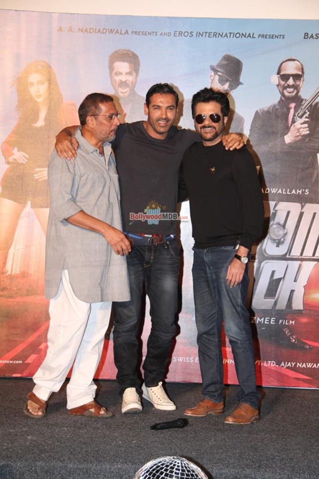 John Abraham, Anil Kapoor & Mika Singh at the Song Launch of film 'Welcome Back'