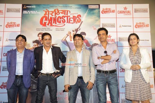 Trailer Launch Of Film Zeishan Qudari's 'Meeruthiya Gangsters' with Star Cast and Guest Manoj Bajpai