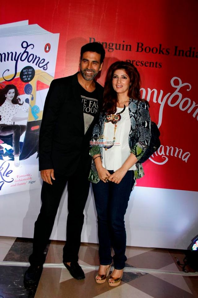 Aamir Khan, Akshay Kumar, Dimple Kapadia at the launch of Twinkle Khanna's Book 'Mrs Funnybones'