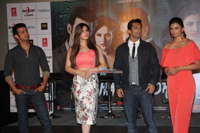 Sharman Joshi, Daisy Shah, Zarine Khan, Karan Singh Grover Launched The Trailer Of Film 'Hate Story 3'