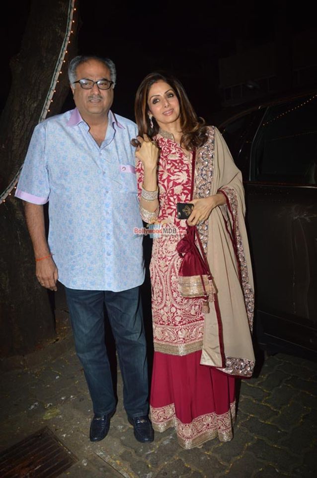 Sridevi, Shilpa Shetty, Anil Kapoor at Karwa Chauth celebrations in Mumbai