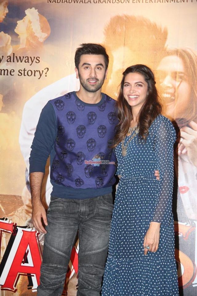 Ranbir Kapoor, Deepika Padukone, Imtiaz Ali at the Trailer Launch of 'Tamasha'