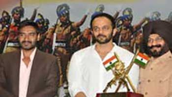 On National Police Day Ajay Devgn & Rohit Shetty Are Felicitated With 'Pride Of Nation' Award For 'Singham'
