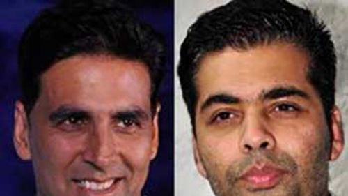 Karan & Akshay excited about their first co-venture. 
