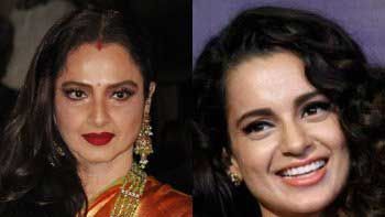 Kangana Receives her Filmfare Award from Rekha at 3am!