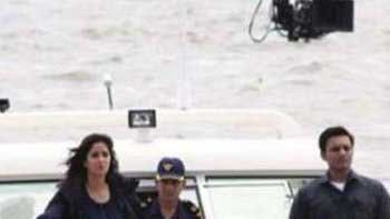 Katrina Kaif shoots for \'Phantom\' at Gateway of India