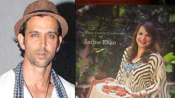 Hrithik Roshan promotes mom-in-law Zarine Khan's first book