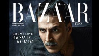 Akshay Kumar on the latest cover of Harper's Bazaar Magazine