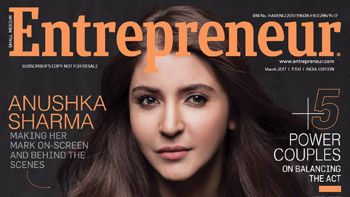 Anushka Sharma becomes the 1st Indian actress to grace the cover of Entrepreneur Magazine!