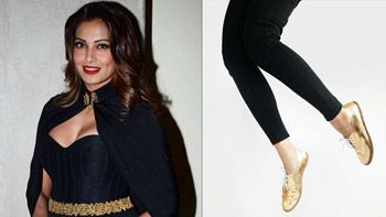 Bipasha Basu designs the best selling shoe collection!