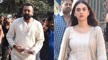 Check Out: Sanjay Dutt & Aditi Rao Hydari from the sets of Bhoomi