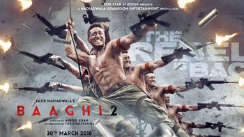 Guns blazing all around in the latest poster of Tiger Shroff’s Baaghi 2!
