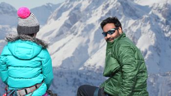 Here comes another picture of Ajay Devgn from the sets of Shivaay