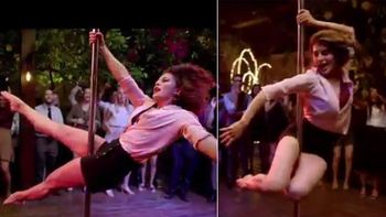 Jacqueline Fernandez can spice up an office party with a pole dance!