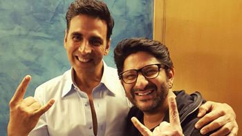 Jolly 1 with Jolly 2; Akshay thanked Arshad for his support!