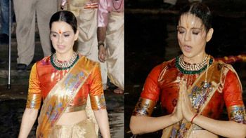 Kangana Ranaut Launches Manikarnika Poster, Takes Dip In The Holy Water!