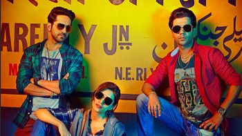 Kriti, Ayushman & Rajkummar are chilling on the new poster of Bareilly Ki Barfi!