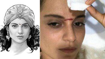 Manikarnika: Severely injured Kangana is thrilled to have a battle scar on her face!