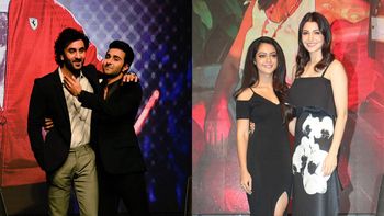 Pics & Video Alert: Anushka & Ranbir launch YRF’s Aadar Jain & Anya Singh at a lavish event!