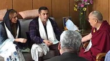 Salman Khan, Iulia Vantur meet His Holiness the Dalai Lama