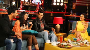 Sehban Azim bonds with Ridhi Dogra, Manish Paul on a chat show!