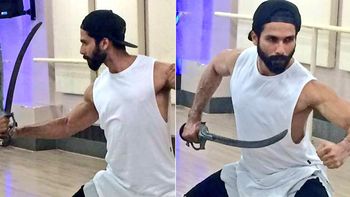 Shahid Kapoor will be seen sword slinging for his role in Padmavati!